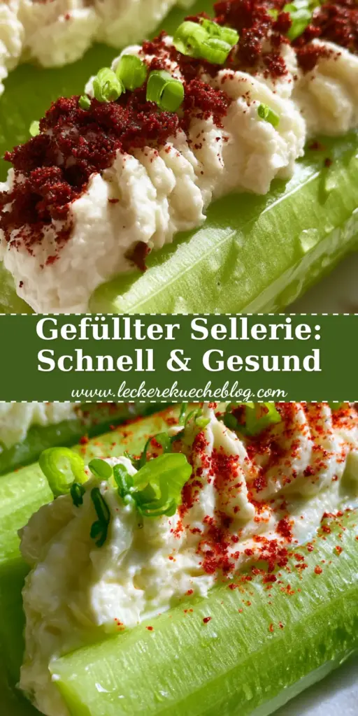 Premium gefüllter sellerie Stangen mit Frischkäse-Swirls auf einer Marmorplatte bei natürlichem Sonnenlicht.